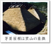 茅葺屋根は里山の象徴